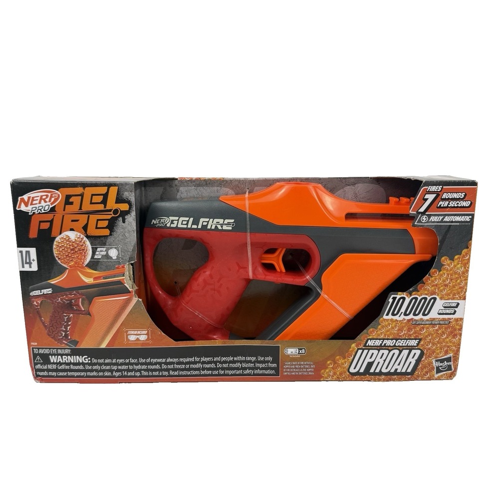 NERF Pro Gelfire Uproar Full Auto Blaster 150 FPS  Gelfire Rounds Hopper NEW